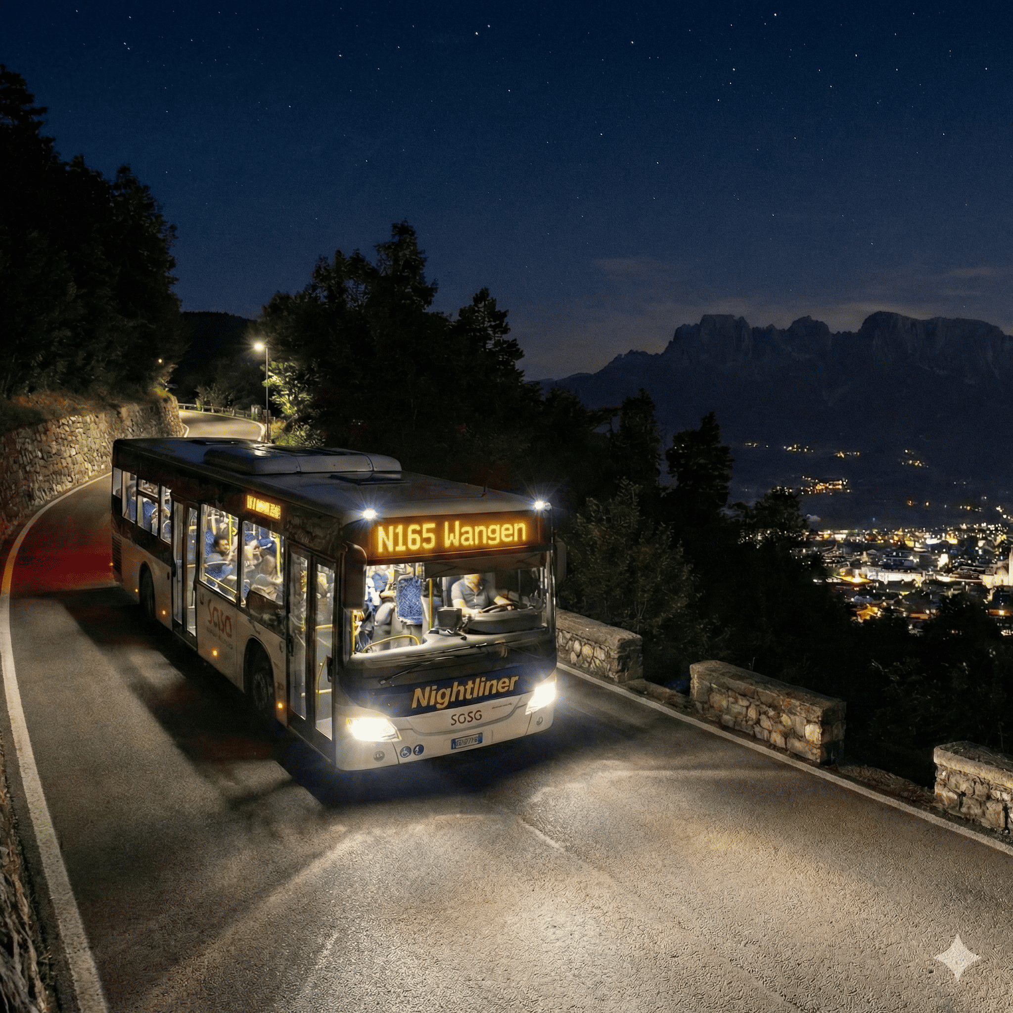 Nightliner fino a Vanga